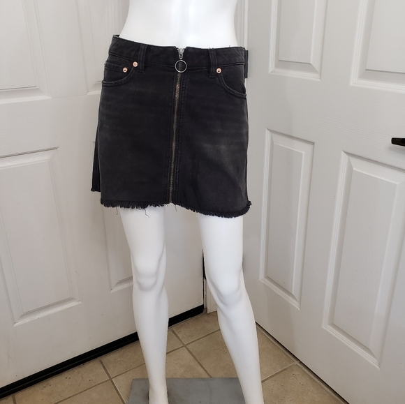 We The Free Dresses & Skirts - Free People Zip It Up Black Mini Skirt 25
